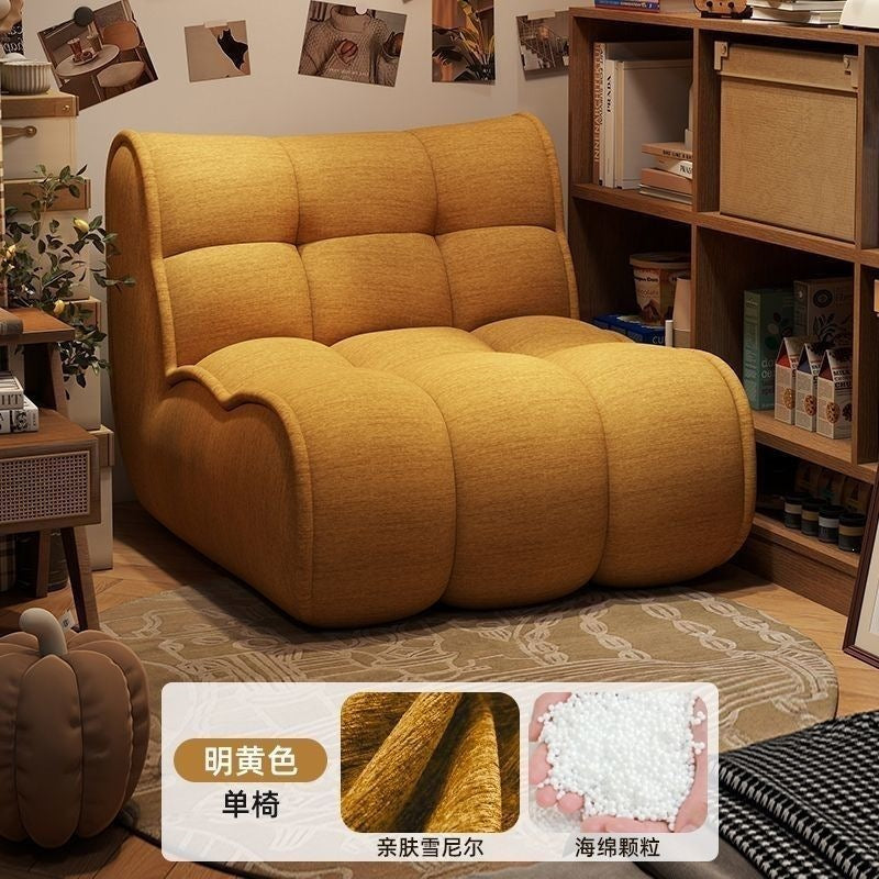 Lazy sofa single retro tatami sofa chair living room small sofa for homeplaid sofa chair small apartment