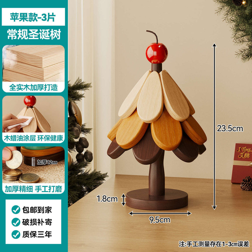 christmas tree solid wood insulation mat, a tree coaster, dining table decoration, creative oven mitts pad, high temperature resistant pot and bowl pad