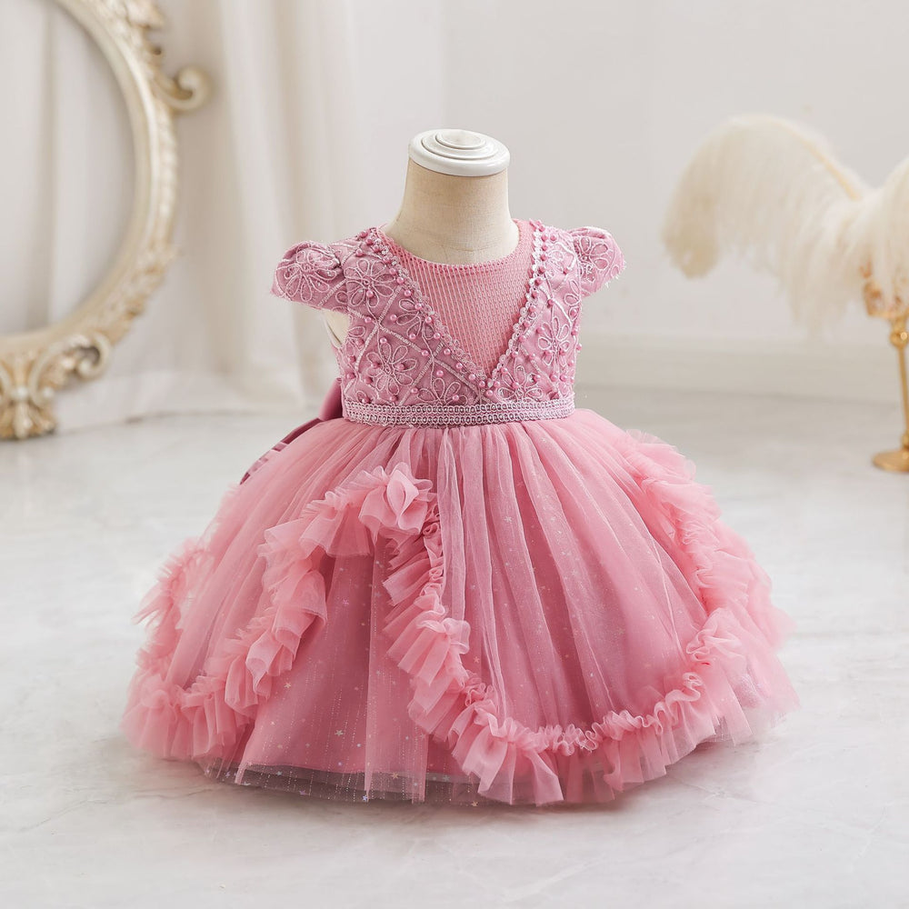 New arrivalin stockgirl evening dress sequin beaded tutu princess dress grab week dress flower girl
