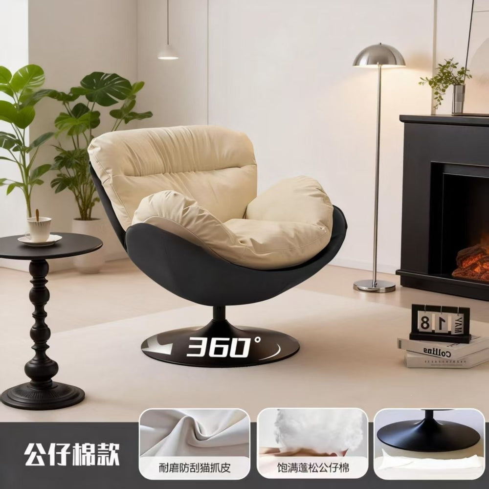 Single sofa chair casual modern living room balcony bedroom normcorerotate lazy sofa casualrotate lounge chair