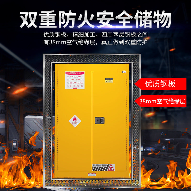 Explosion-proof cabinet Self-closing door Safety cabinet Industrial chemicals Hazardous chemicals Gallon Fireproof explosion-proof box Flammable storage cabinet
