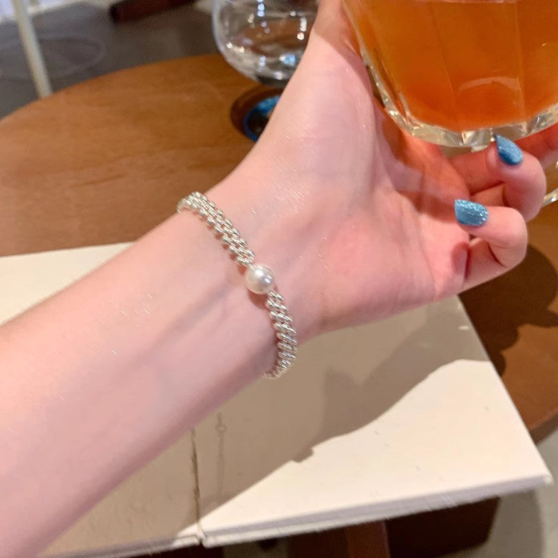 Korean ins trendy pearl bracelet female design nicheeasiest for matchelegant bracelet couple bracelet jewelry wholesale