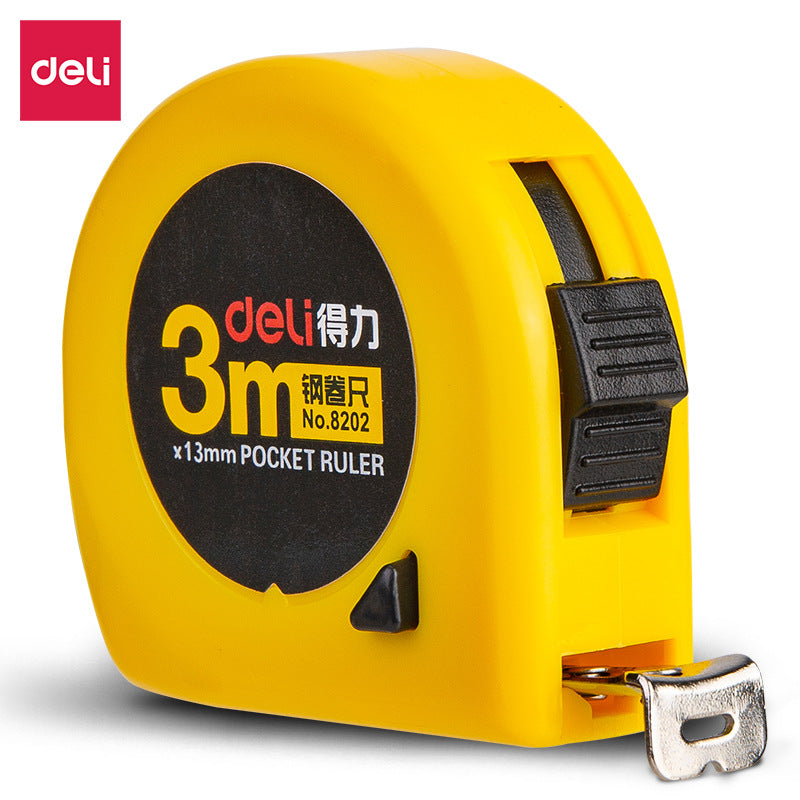 Deli 8202 Steel Tape Measure 3m Tool Measurement Drawing Measure Tape Measure Woodworking Measurement Meter Scale