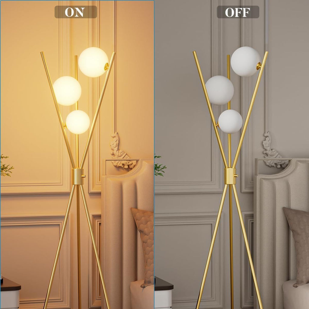 Cross-border hot-selling tripod floor lamp simple living room standing lamp bedroom study floor lamp creative lamps can be customized