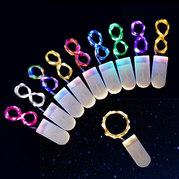LED copper wire button light flower cake gift box decorative lantern confession light firefly flash DIY ambient light