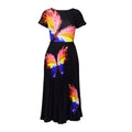 D298exportplus size women's summer fashionelegantprinting short-sleeved tops pleated large hem skirt africansuit