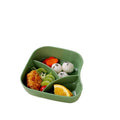 Baby divided lunch box food grade kids eating special three-compartment dinner plate cartoon anti-fall suction cup tableware suit