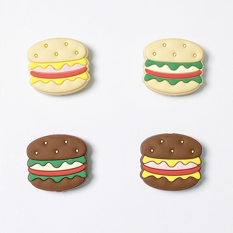 Cross-border food-grade baby molar beads, cartoon jewelry, loose bead accessories, gnawing teething beads, cartoon silicone beads.