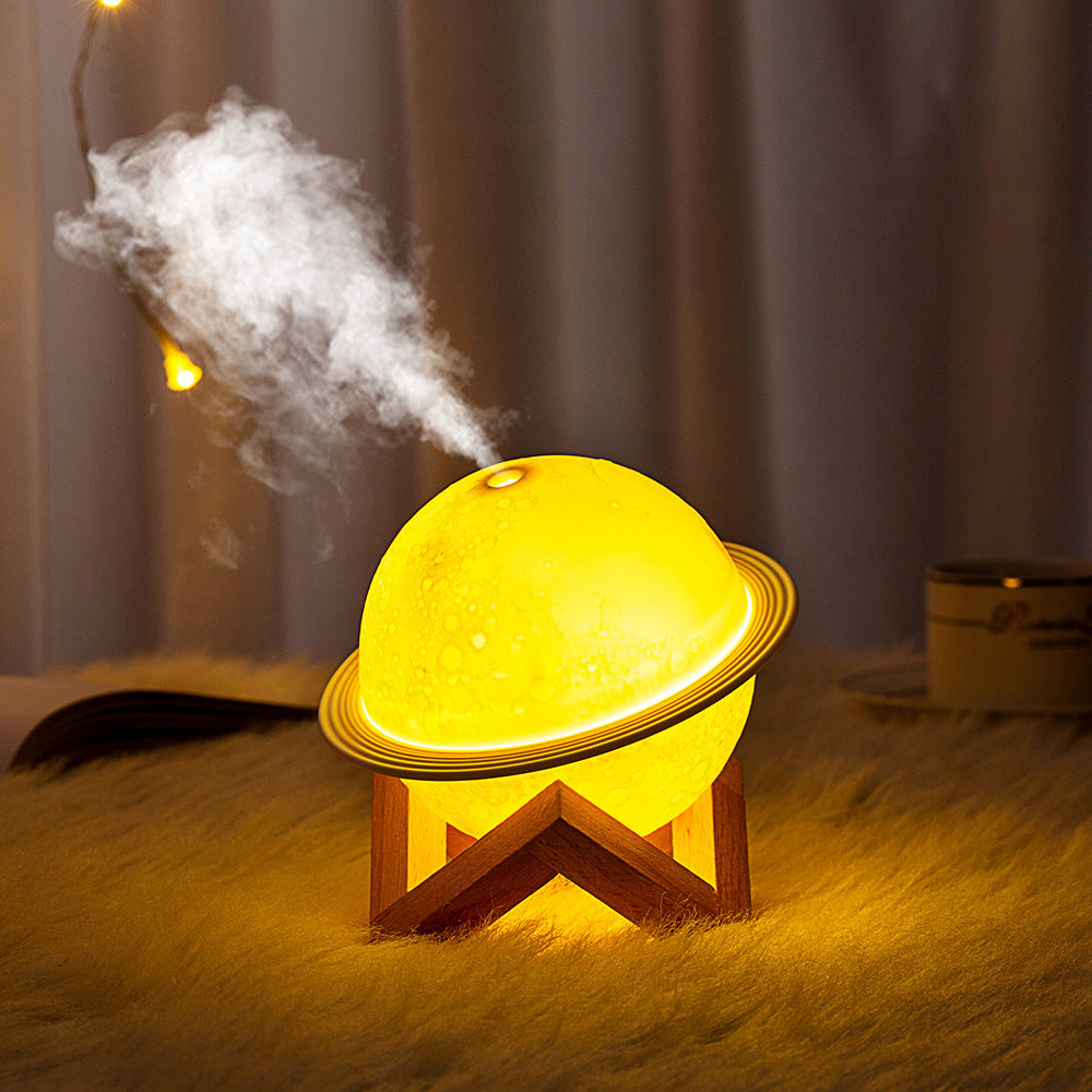 Creative new planet humidifier - home use, high mist output, night light, 3d printed moon humidifier, air purifier