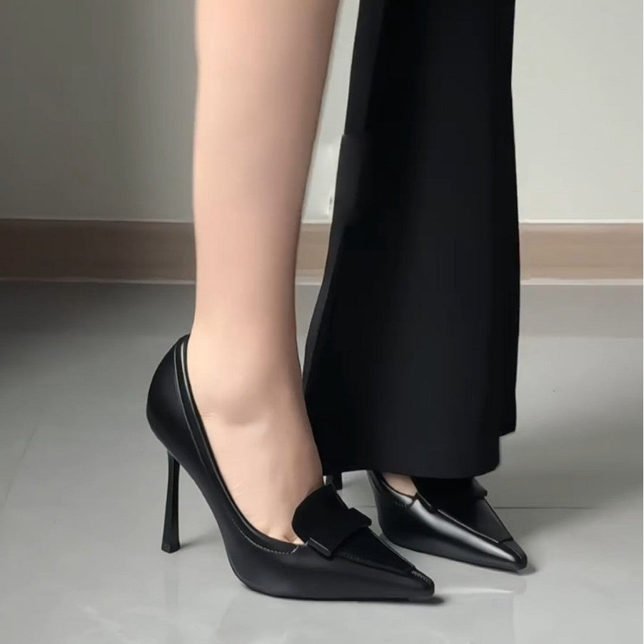 French chic pointed-toe stiletto heels - new autumn/winter 2026 collection - versatile & comfortable work shoes for women