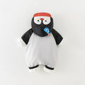 Winter romper newborn baby hooded outfit - thickened fleece-lined warm crawling suit for boys and girls