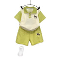 Boys' summer short-sleeve outfit, little boy summer two-piece set, kids' clothing  new fashionable baby clothes