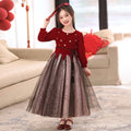Ready-to-ship children's formal dresses, new  christmas princess dresses for girls, autumn and winter tutu skirts, halloween costumes