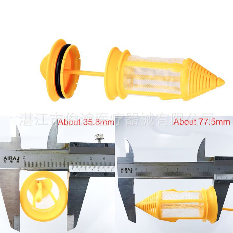 dental chair filter, dental chair strong suction filter mesh, weak suction yellow mesh, a complete set of plastic accessories materials,