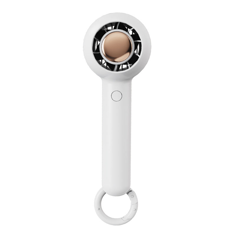 New mini handheld fan - usb rechargeable desktop fan with portable hook for outdoor use