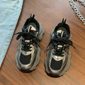 Dad shoes women's 2025 spring/summer new arrival: popular chunky platform sneakers - breathable mesh, versatile, lightweight, athletic & casual