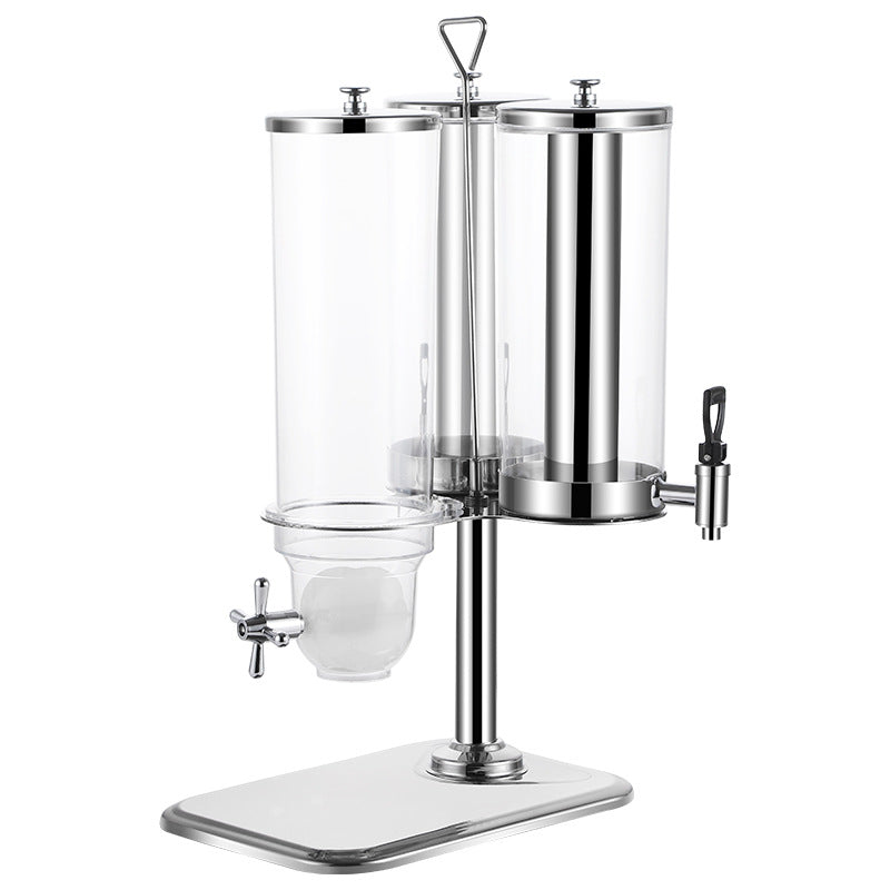 Juice tripod, hotel rotating three-head juice tripod Juice Dispenser Cereal Dispemser