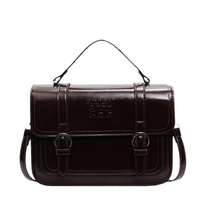 Cross-border high-end retro small bag 2025 new women's bag popular versatile messenger bag fashionable portable small square bag