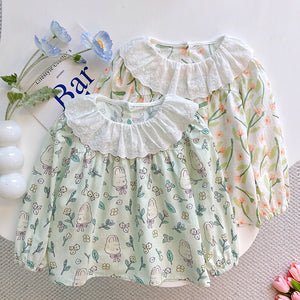 Girls' long-sleeved blouse with peter pan collar - new autumn  collection - korean style, stylish and chic, perfect for layering