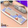 Leikui r903 wired office business keyboard and mouse suit desktop computer notebook fashion color matching keyboard and mouse suit