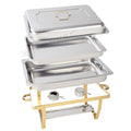 Amazon stainless steel alcohol stove cross-border buffet stove alcohol heating meal stove restaurant buffet stove foldable