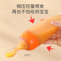 Baby silicone rice cereal spoon, squeeze bottle feeding spoon, soft silicone spoon for rice cereal and baby food supplement tools - wholesale