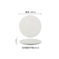Embossed rock texture flat plate - creative & unique ceramic dinner plate for restaurants & hotels - high-style serving dish