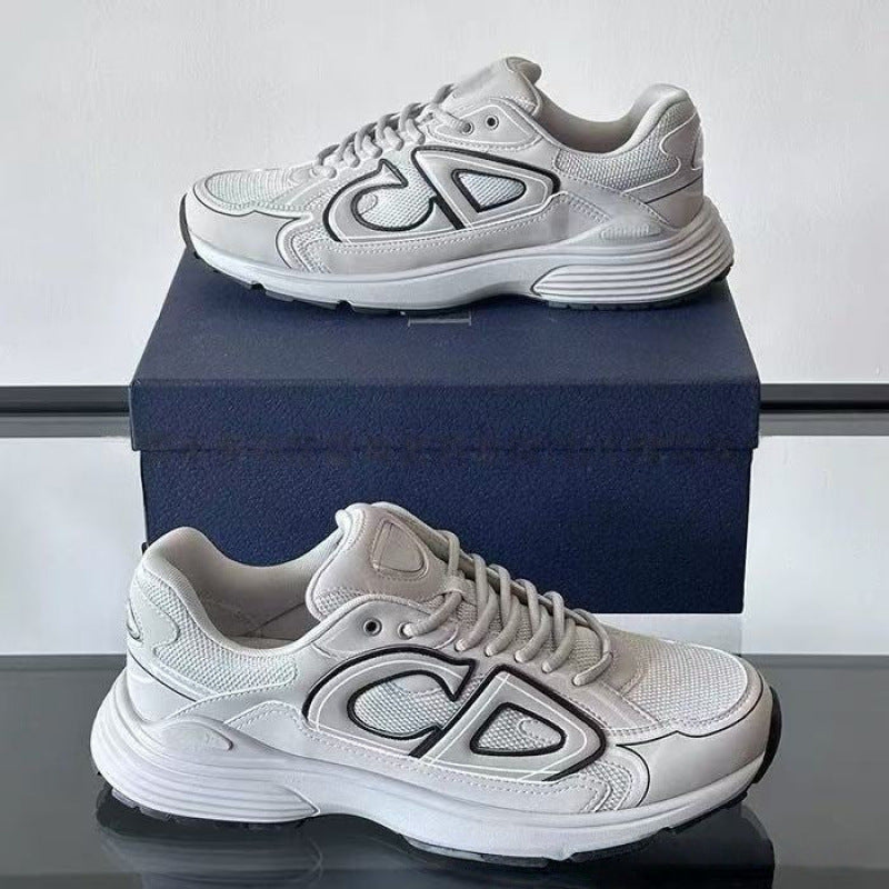 us station men's printed breathable sports shoes trendybest sellingd family heightening outdoor casual comfortable running shoes