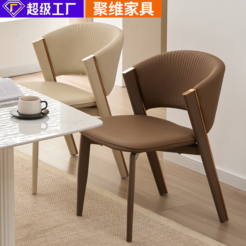 Italian light luxury dining chair for home modern simple backrest manufacturer wholesale personalized designer dining chair popular dining chair