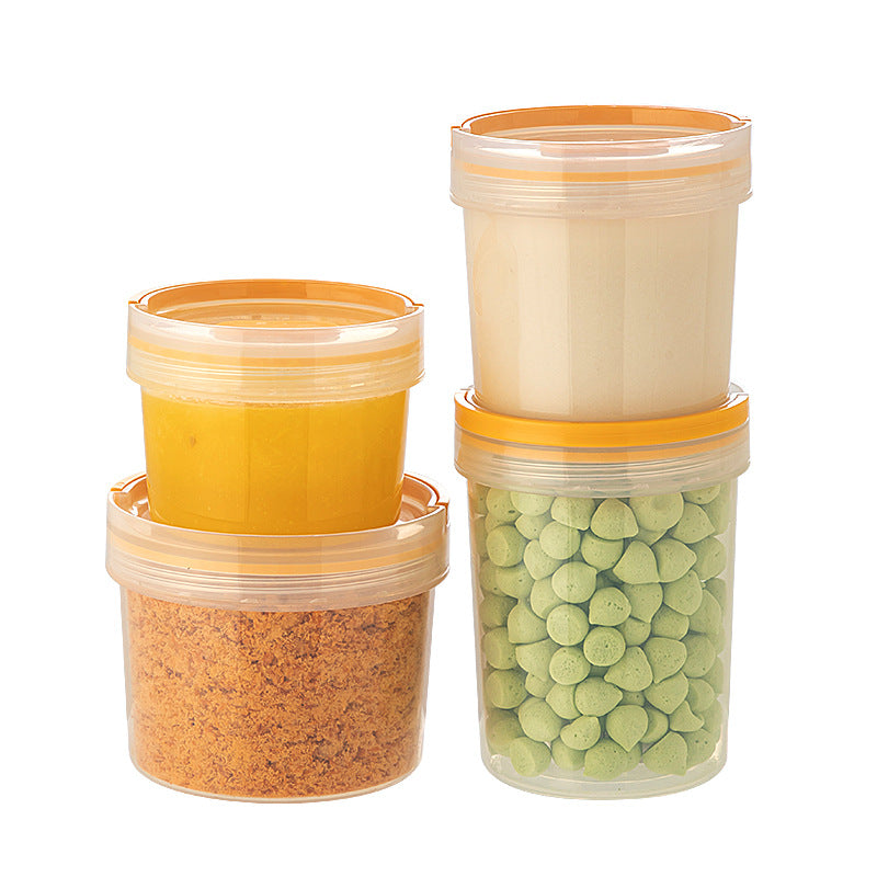 Kitchen Portable Food Sealed Jar Oat Cup Classification Baby Baby Supplementary Food Box Plastic Portable Transparent Storage Box