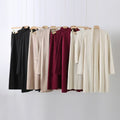Korean style casual knit sweater set for women - new autumn/winter collection: high neck vest, midi skirt, and inner layer three-piece set