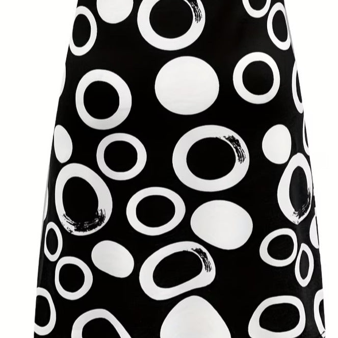 wholesale women's short-sleeved dresses, fashionable women's dresses for spring, summer, and autumn, new cross-border printed designs