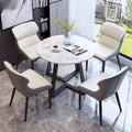 Round table for home negotiation small apartment table and chair modern dining table casualaccessible luxury reception casual round dining table and chair combination