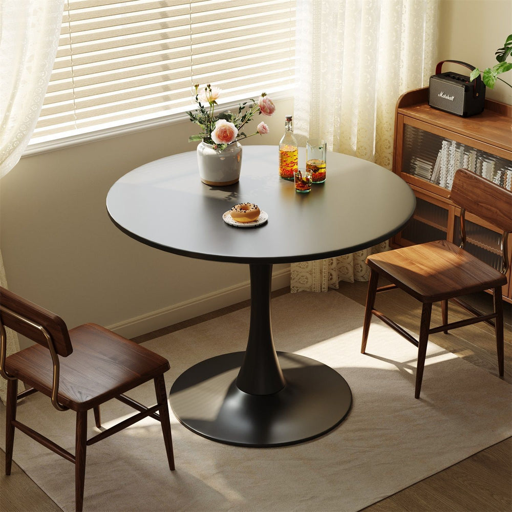 White round table popular living room simple for home commercial dining table small apartment coffee table corner table milk tea shop negotiation table