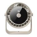 2025 new desktop air circulator fan - usb wall-mounted, home & office, rechargeable, digital display, high-speed mini fan