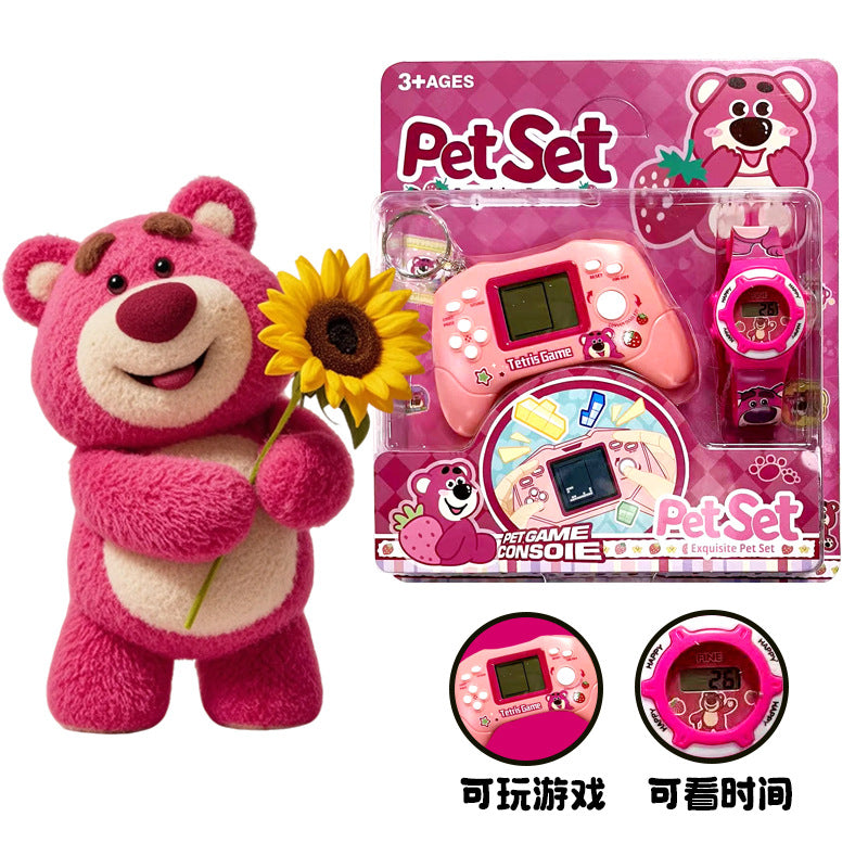 Kids' smartwatch educational toy with mini game console - tetris handheld - small-scale street vendor cross-border wholesale