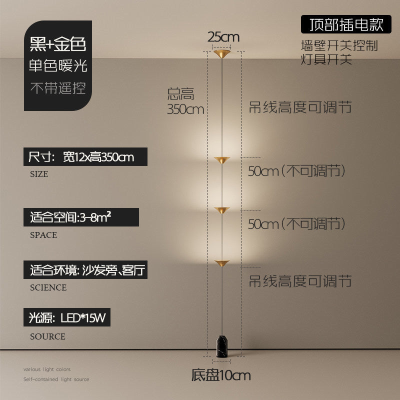 Hotel project lobby aisle overhead speaker wall lamp study living room background wall decoration pendant lamp
