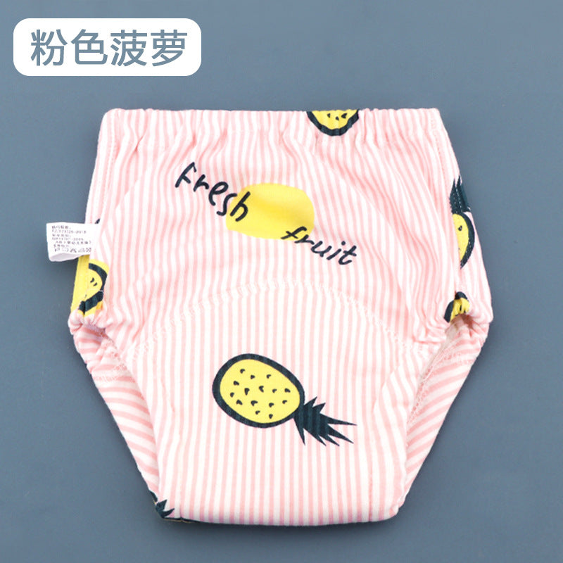 Wholesale washable six-layer gauze diaper pocket learning pants baby cloth diapers breathable diaper baby training pants