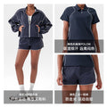New women's loose-fit training & fitness set: quick-dry tennis top, long-sleeve running & yoga jacket
