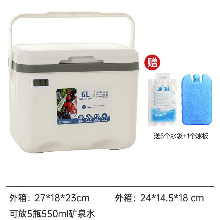 Insulated box outdoor camping picnic ice cube refrigerated car refrigerator commercial cold box stall ice box portable ice bucket