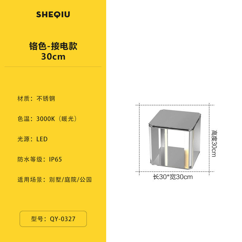 Outdoor solar post cap lights for villa courtyards, waterproof wall mount lights, garden fence lights, landscape pillar lights