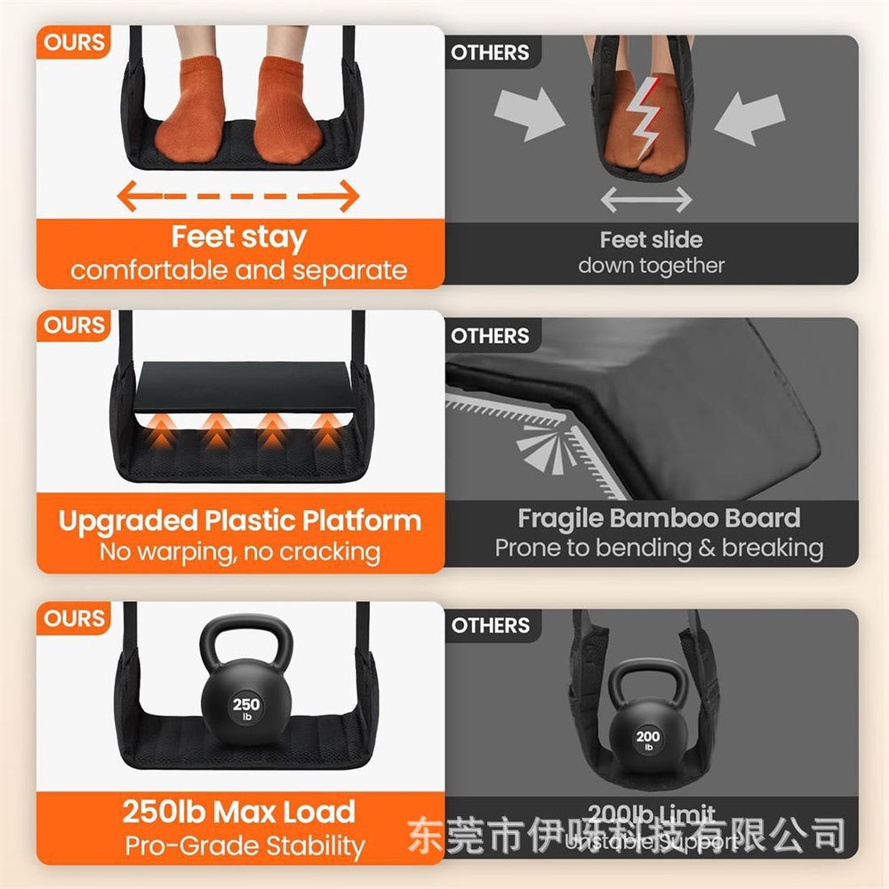 Travel footrest hammock desk hanging footrest outdoor footrest hammock portable airplane hammock high-speed rail seat footrest