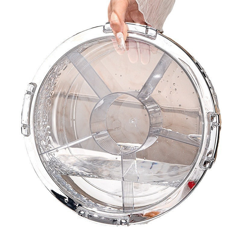 Light luxury sealed nut snack storage box, living room dried fruit plate, household new fruit plate, Chinese New Year candy box with lid