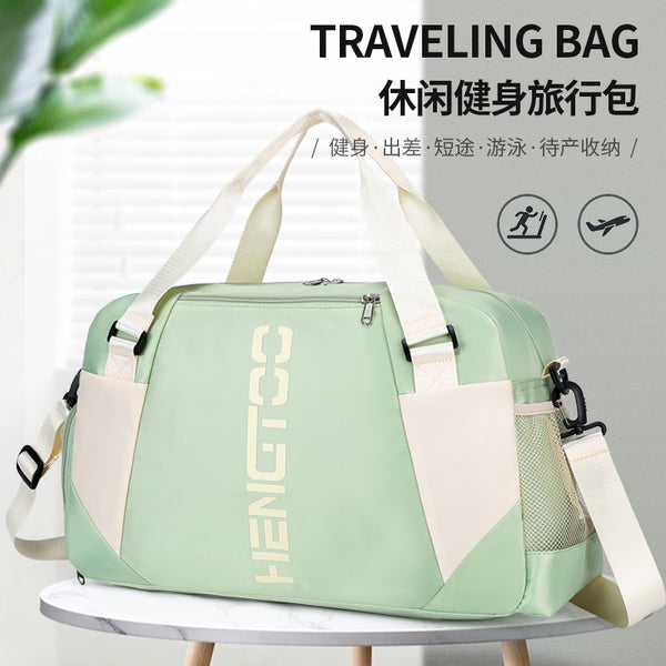 Foreign trade new men's and women's yoga bag wet and dry separation sports fitness bag travel bag shoulder crossbody can be printed Logo