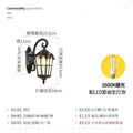 Outdoor wall lamp - waterproof courtyard, balcony, villa, european style exterior, antique-style gate, courtyard lamp post, wall light