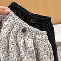 New girls' autumn outfit: floral casual pants for kids - versatile, stylish, and chic pants for baby girls