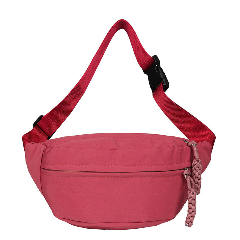 New breast bag women ins cool large capacity messenger bag casual Japanese students shoulder backpack light sports