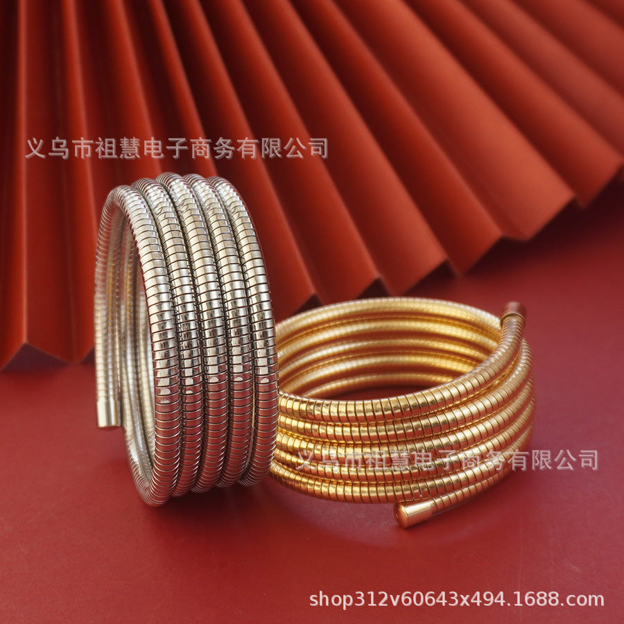 middle eastern glossy women's high-quality spring thick retro metal bracelet back-to-school season party christmas gift