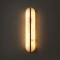 Natural snowflake marble effect wall lamp - modern minimalist, light luxury style for living room, hallway, bedroom, and background wall - high-end lighting fixture
