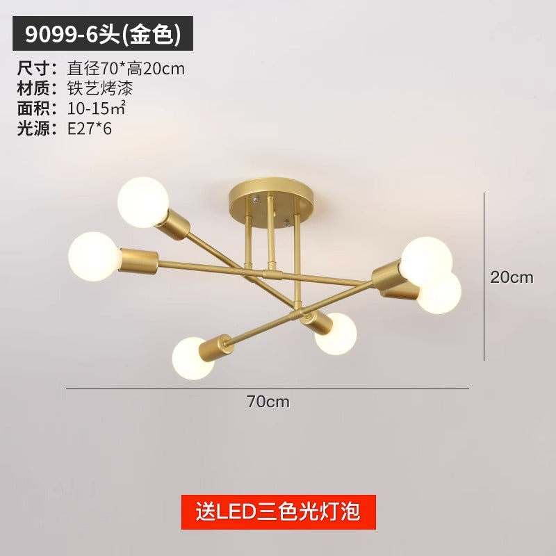 export european style living room chandelier post-modern casual three-head dining room master bedroom for home high-end scandinavian lamps
